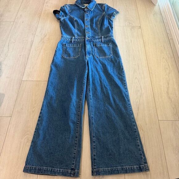 ROLLA'S Denim - Rolla's Sailor Short Sleeve Denim Jumpsuit size XL